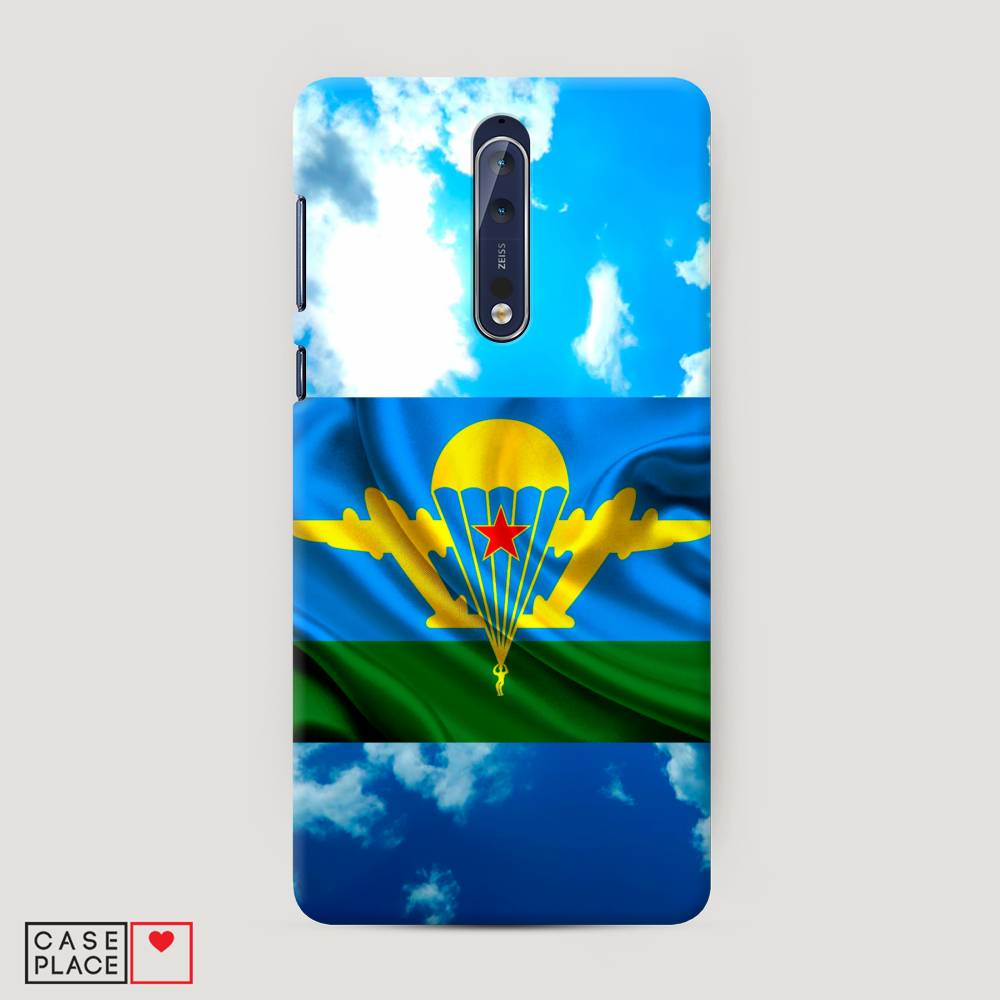 

Чехол Awog "ВДВ флаг в небесах" для Nokia 8, 120620-4