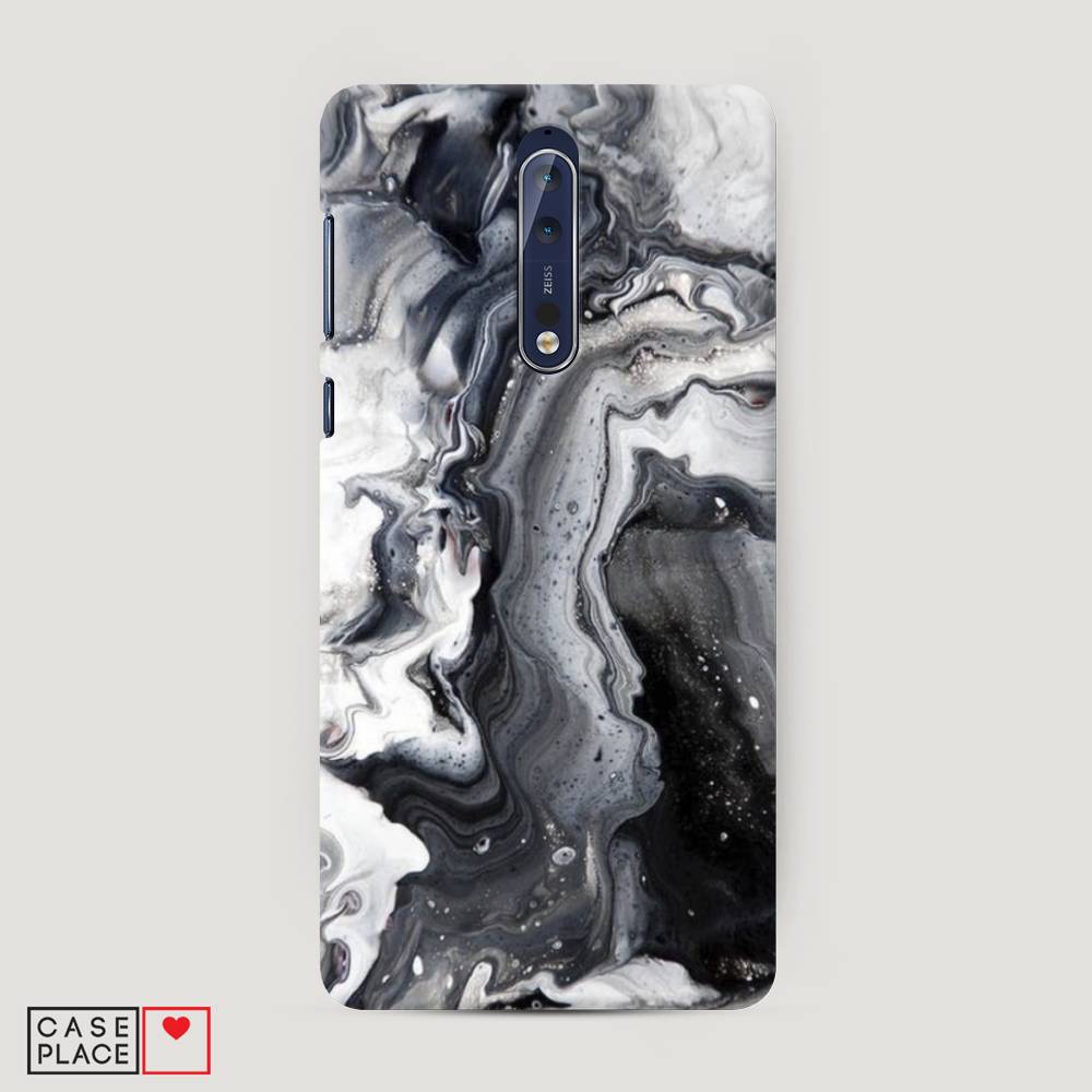 

Чехол Awog "Бело-черные сложные полосы" для Nokia 8, 120620-2