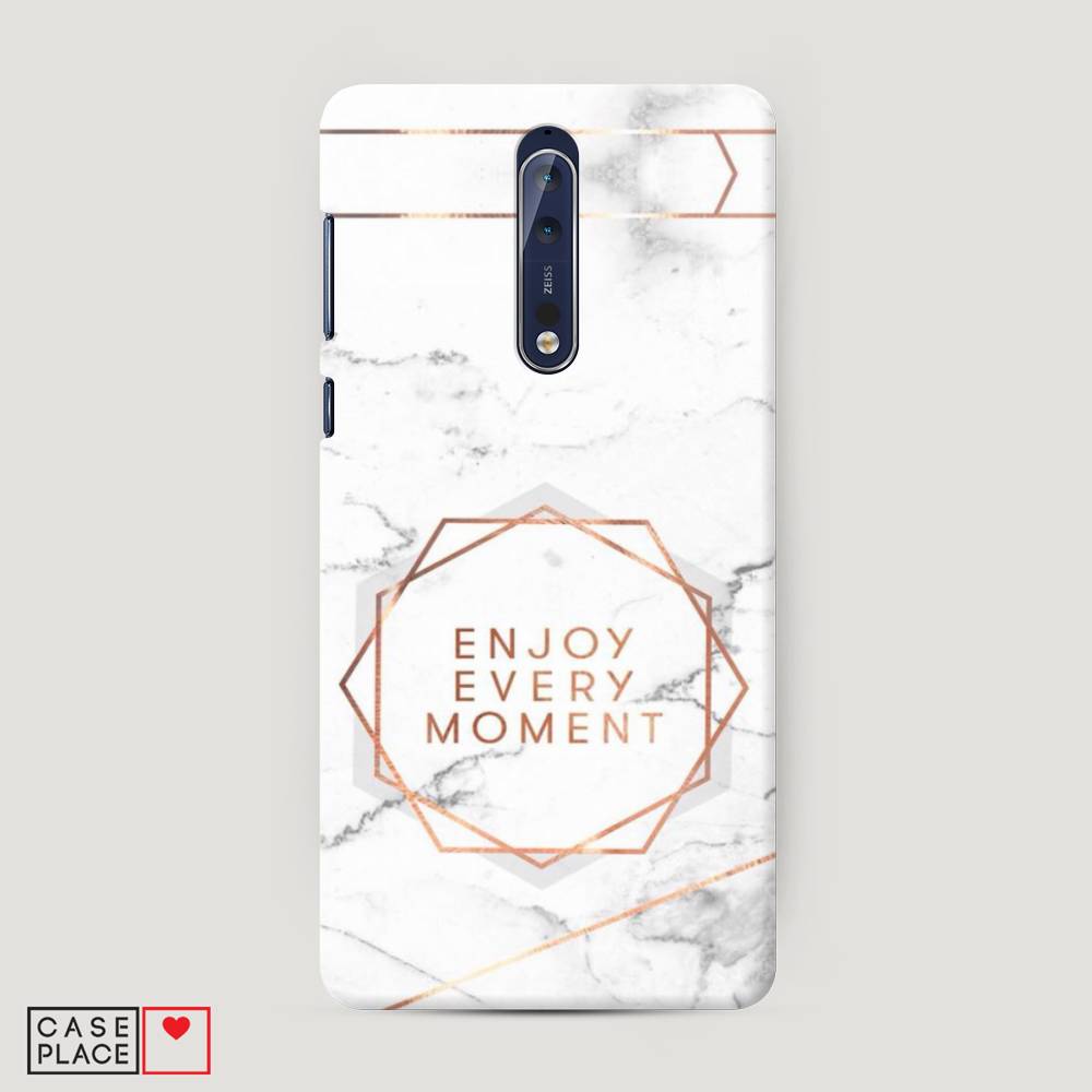 

Чехол Awog "Enjoy every moment мрамор" для Nokia 8, 120620-5