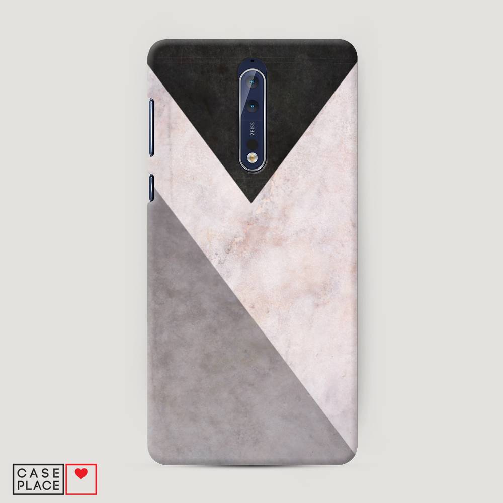 фото Чехол awog "геометричный мрамор" для nokia 8