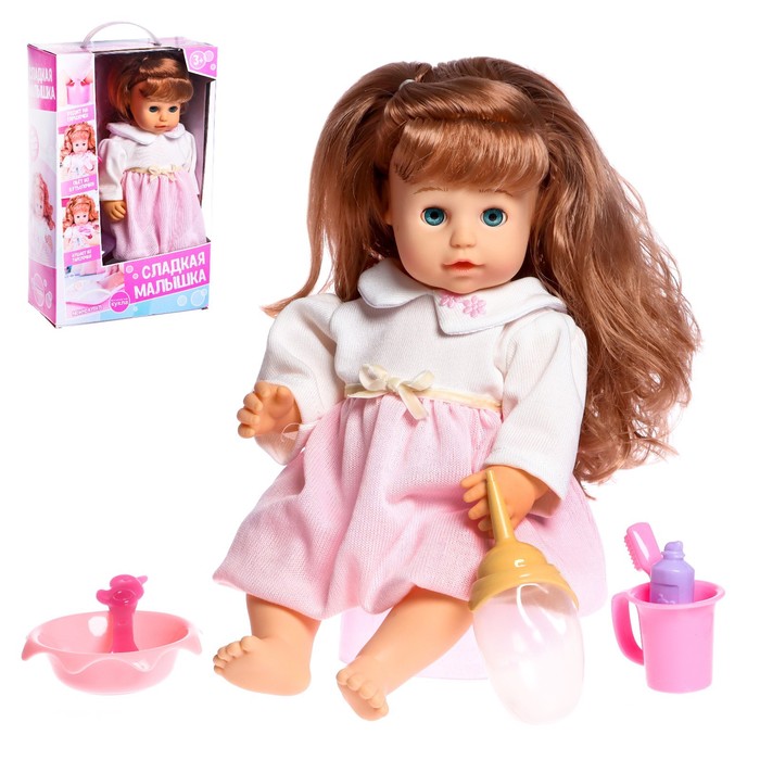 

КНР Мой малыш пьет, писает, с аксессуарами, "Мой малыш" пьет, писает, с аксессуарами