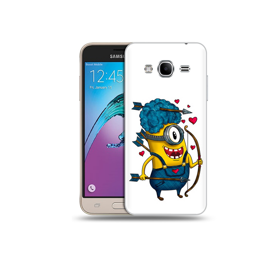 

Чехол MyPads Tocco для Samsung Galaxy J3 (2016) Миньон купидон (PT29089.580.117), Прозрачный, Tocco