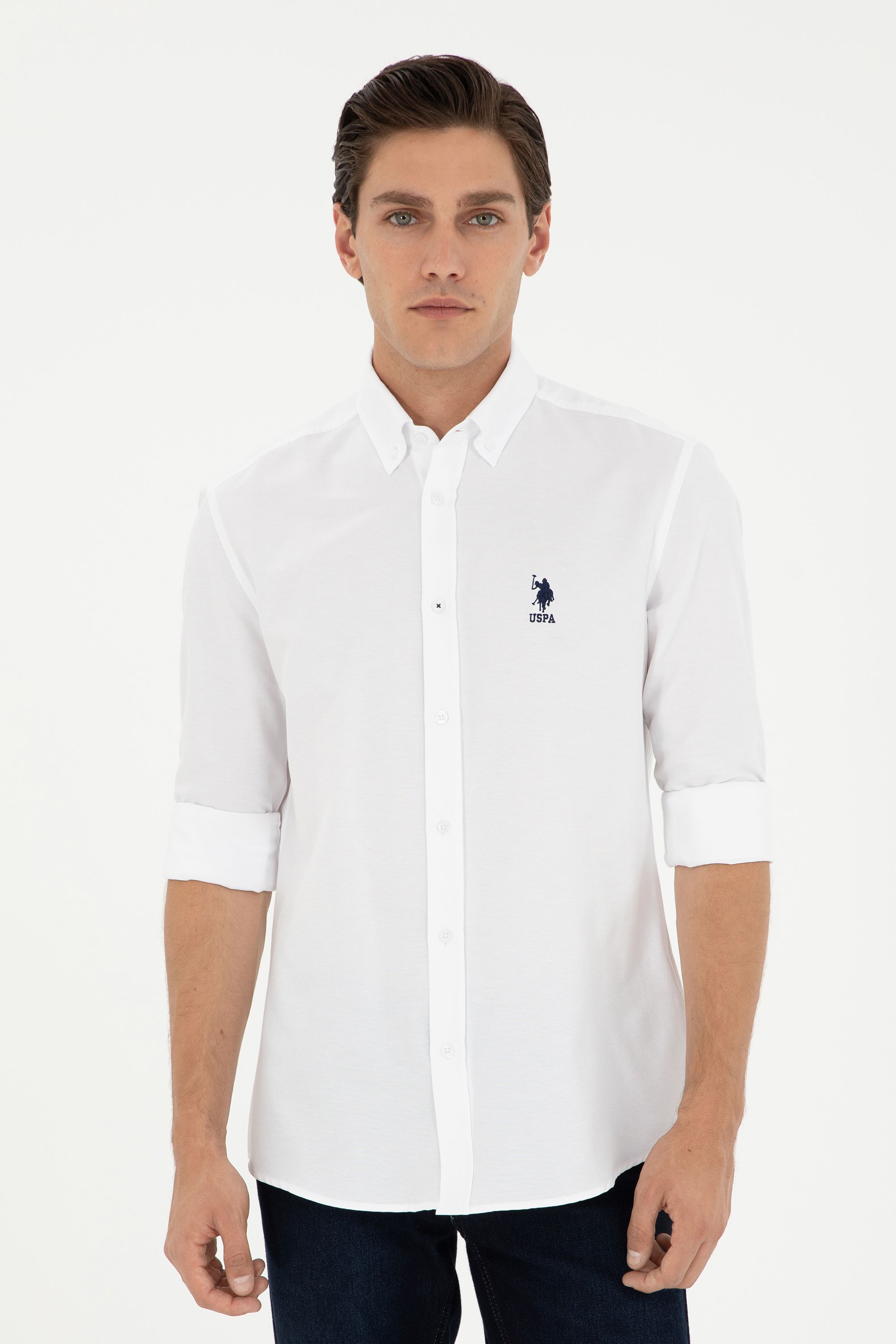 Рубашка мужская U.S. POLO Assn. G081GL0040GOX024K белая 3XL