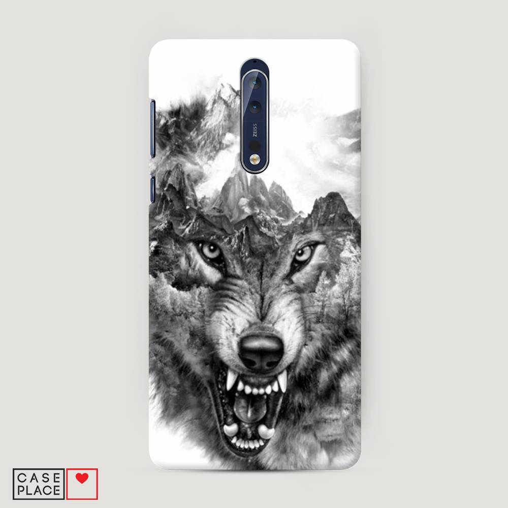 

Чехол Awog "Волк в горах" для Nokia 8, 120620-1