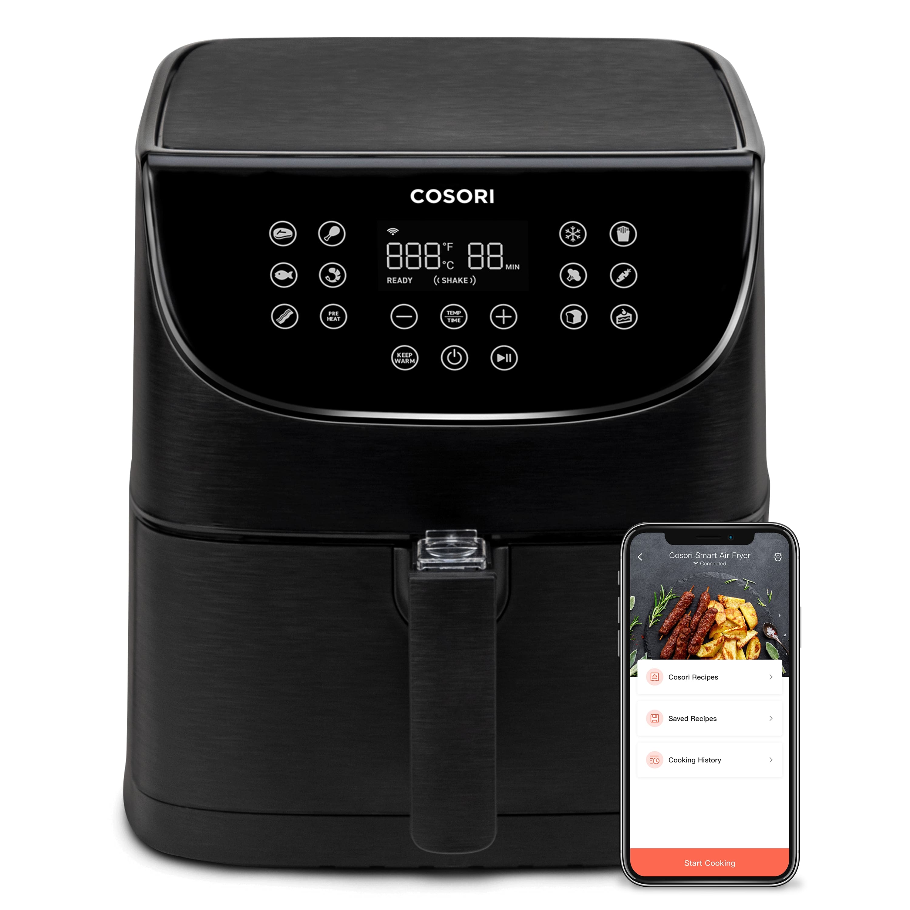 фото Аэрогриль cosori smart air fryer cs158-af черный