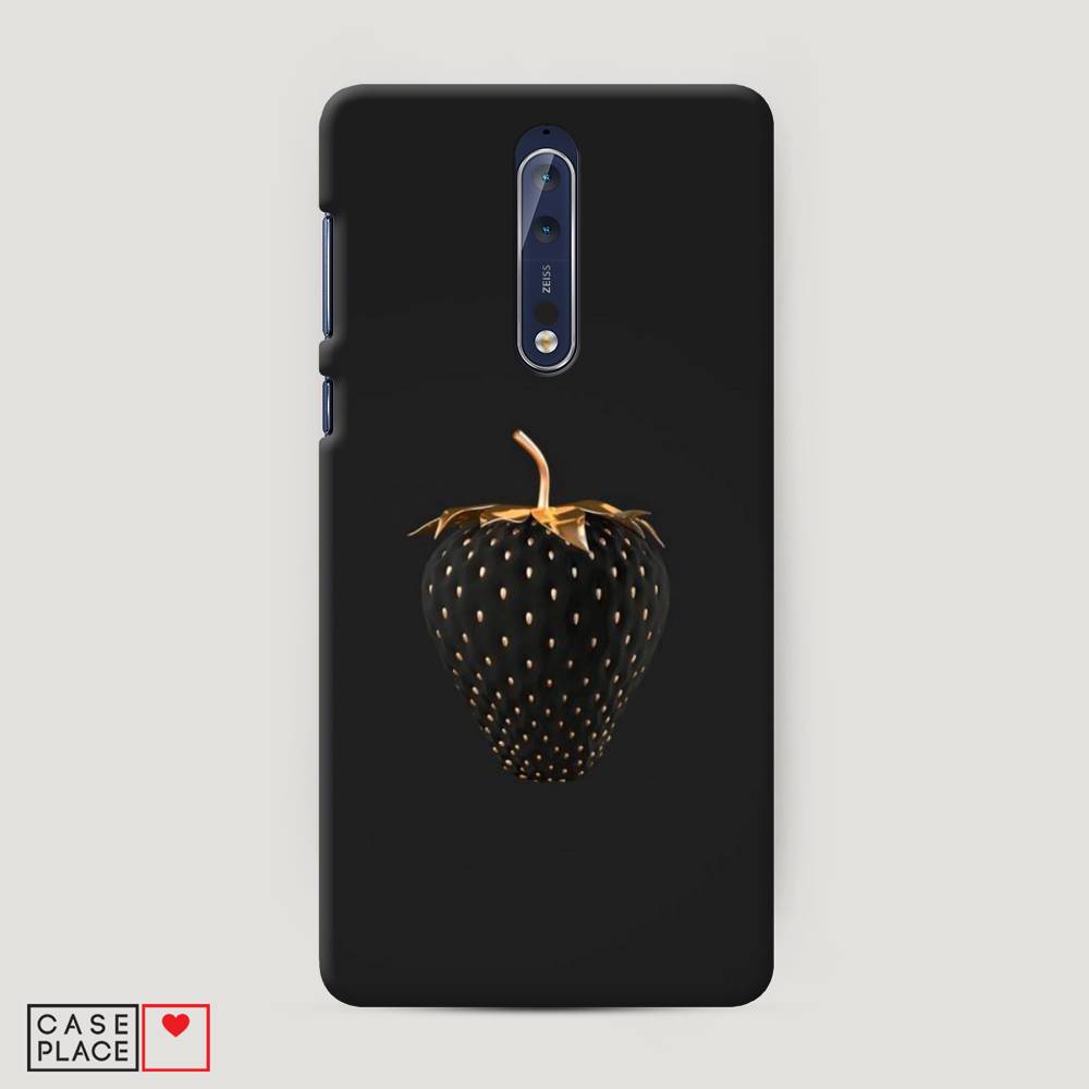 

Чехол Awog "Черно-золотая клубника" для Nokia 8, 120620-7