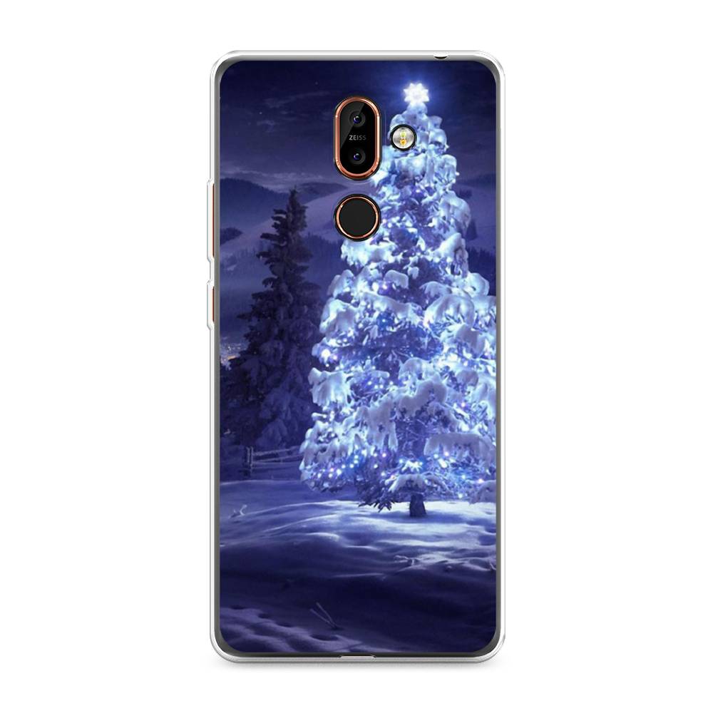 

Чехол на Nokia 7 Plus "Зима 4", Синий;черный;белый, 121050-2