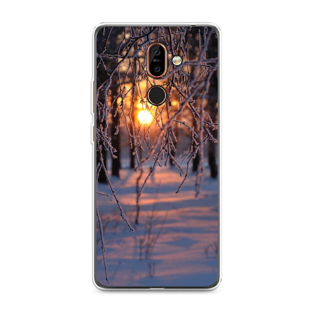 

Чехол на Nokia 7 Plus "Зима 7", Оранжевый;розовый;черный, 121050-2
