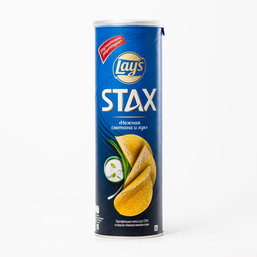 Чипсы картофельные Lay's Stax Сметана и лук 140 г