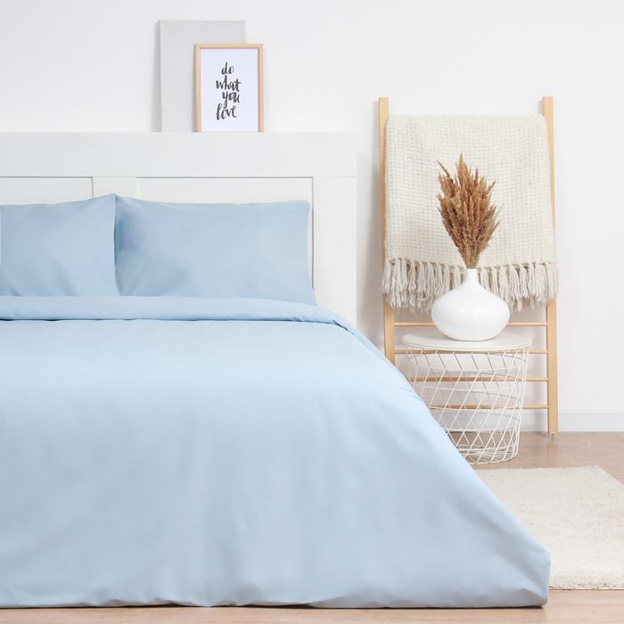 

Постельное бельё LoveLife евро Celestial blue 200х217см, 225х240см, 50х70см-2шт, сатин, Summer 2