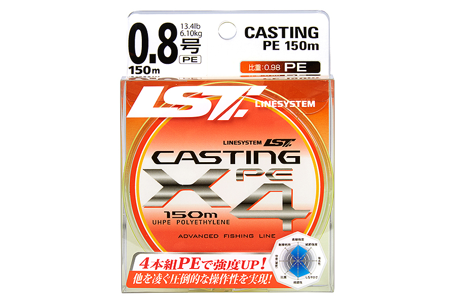 

Шнур LINESYSTEM Casting PE X4 #1.2 (150m) yellow