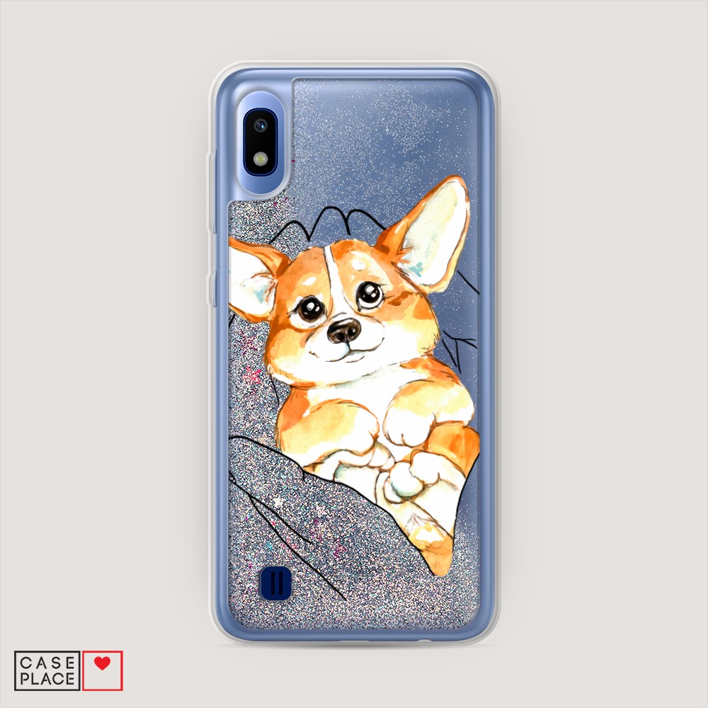 

Чехол Awog на Samsung Galaxy A10 "Корги в ладошках", Разноцветный, 27991-1