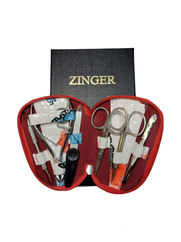 

Маникюрный набор Zinger MS-7103, 6 предметов, чехол бабочки, 37013