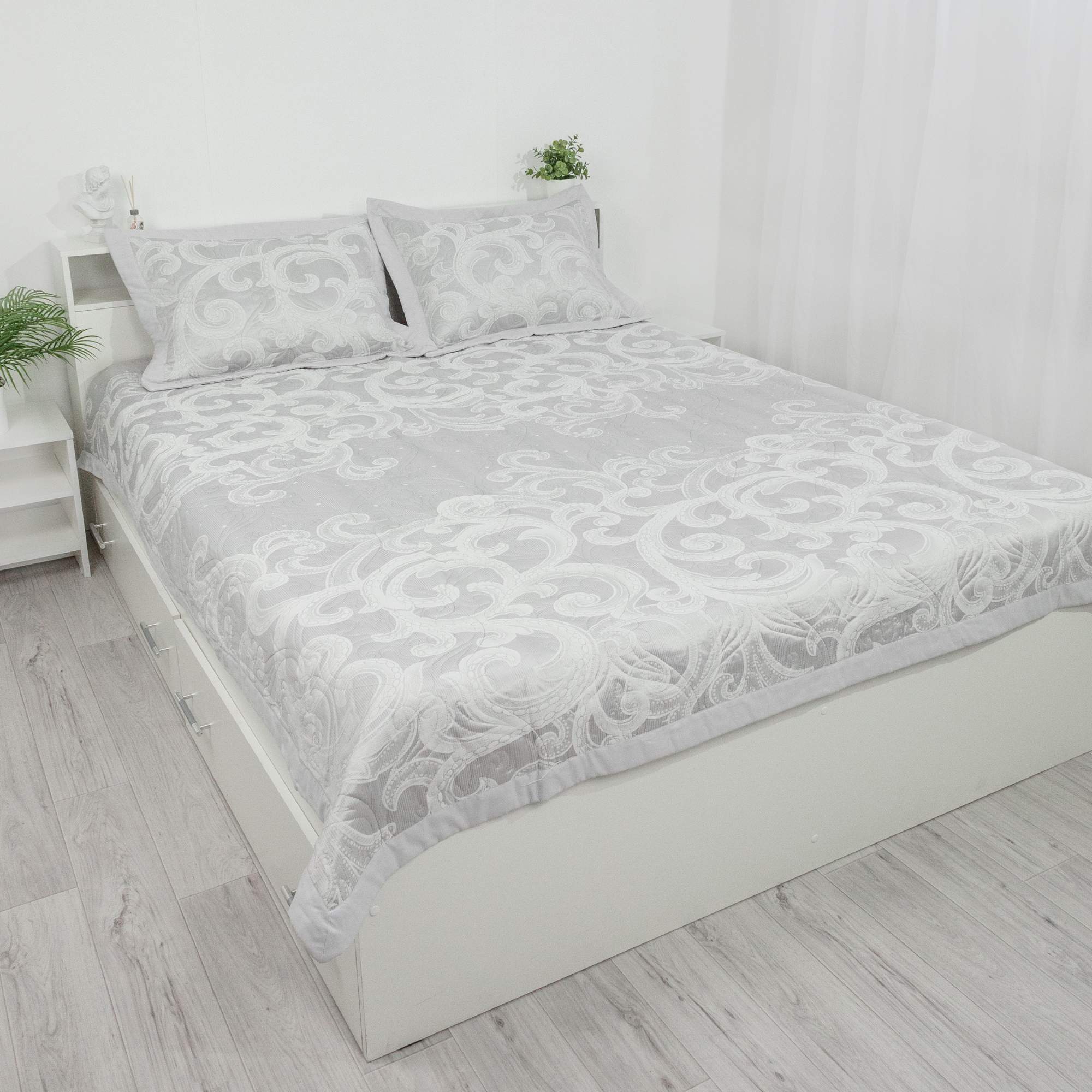 

Комплект покрывало с наволочками WELLNESS, F708B34-81, 200x220, Плед флисовый
