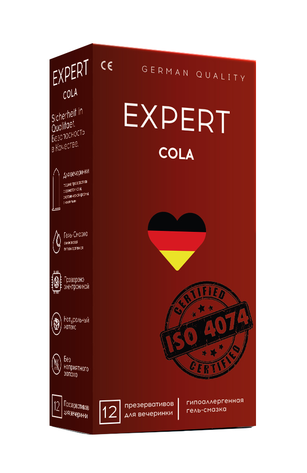 фото Презервативы expert cola germany с ароматом колы 12 шт.