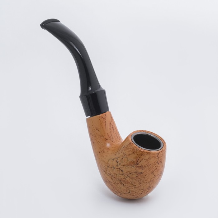Трубка Командор классическая светлое дерево 13 см