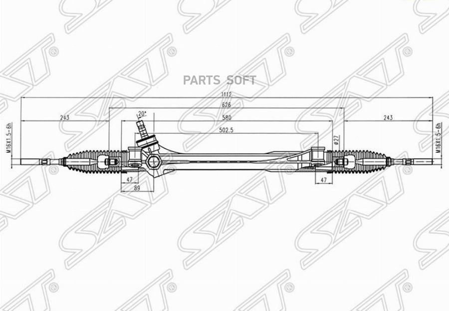 

Рейка Рулевая Toyota Rav4 Aca3#/Asa3#/Gsa3# Lhd Sat арт. ST-45510-42080