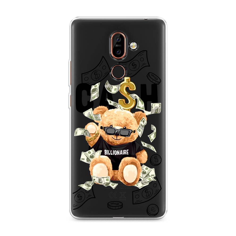 

Чехол на Nokia 7 Plus "Big cash", Черный;серый;бежевый, 121050-6