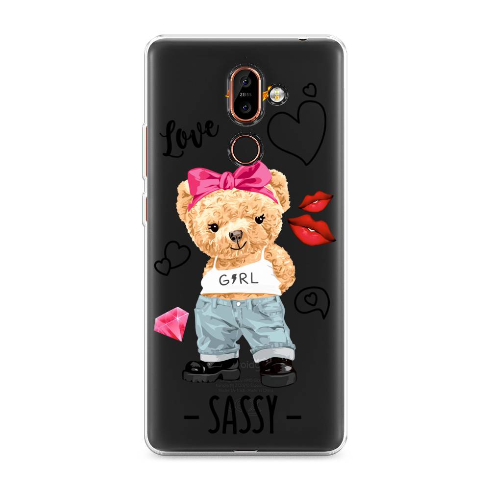 

Чехол на Nokia 7 Plus "Sugar Mommy", Голубой;белый;розовый, 121050-6