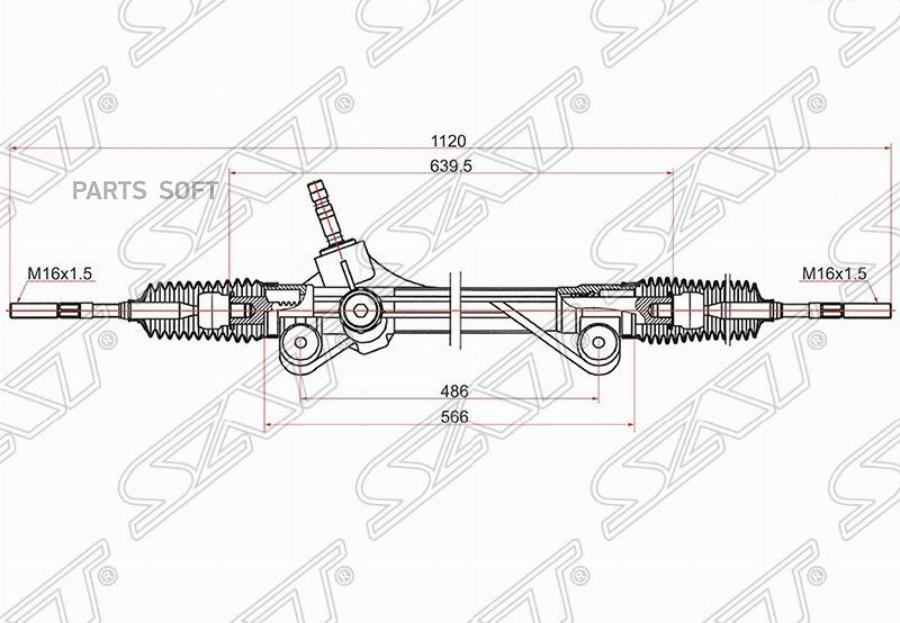 

Рейка Рулевая Toyota Highlander 07-13 Lhd Sat арт. ST-45510-48010