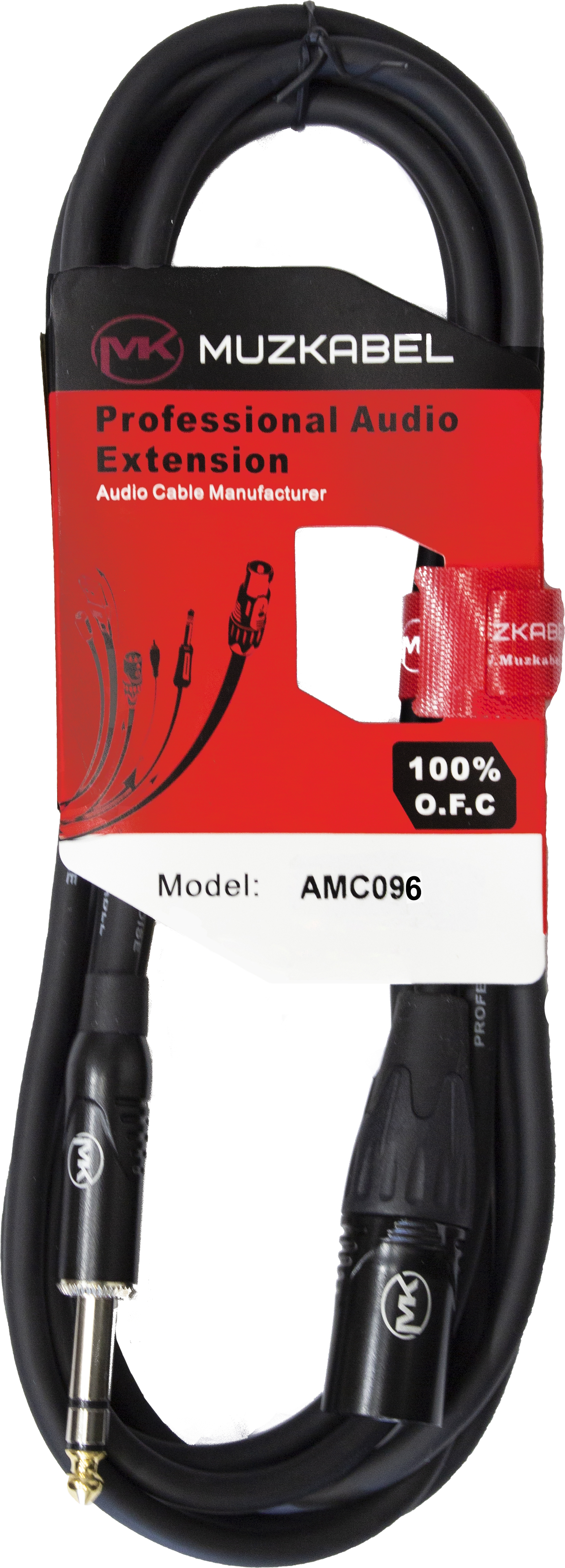 фото Аудио кабель muzkabel amc096 - 6 метров, jack - xlr (папа)
