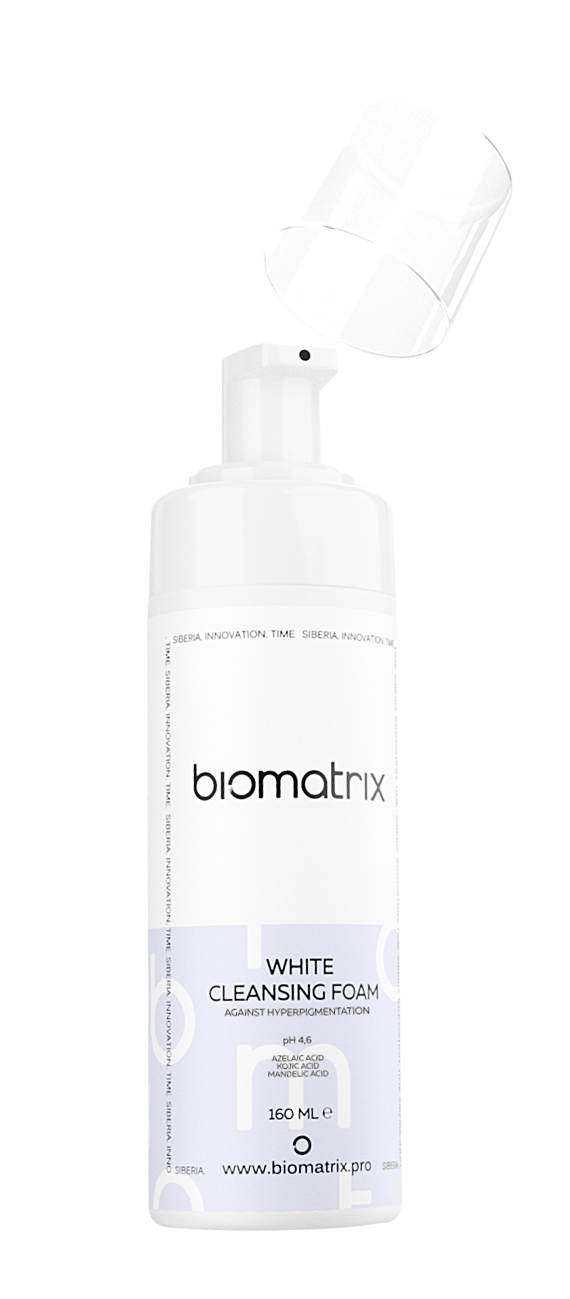 Купить Очищающая пенка Biomatrix White Cleansing Foam для борьбы с гиперпигментацией 160 мл