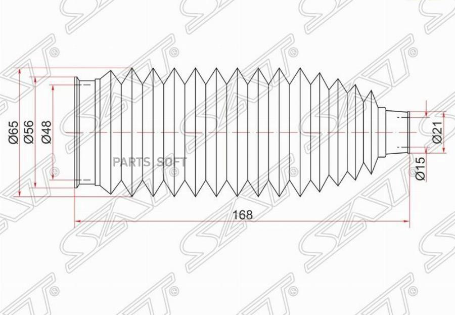 

Пыльник Рулевой Рейки Toyota Camry Gracia/Harrier/Markii 96- Lh=Rh Sat St-45535-33020