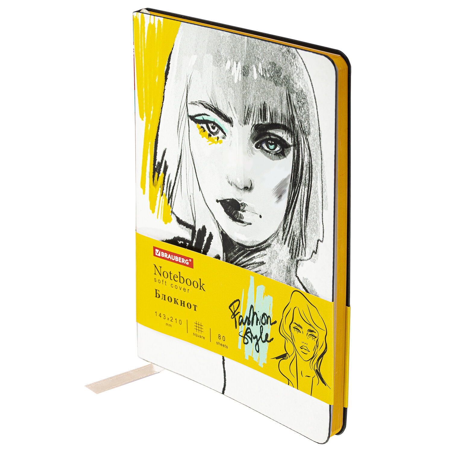 

Блокнот Brauberg А5 143x210 мм VISTA Fashion Style, под кожу, гибкий, 80 л., 112067, 112067