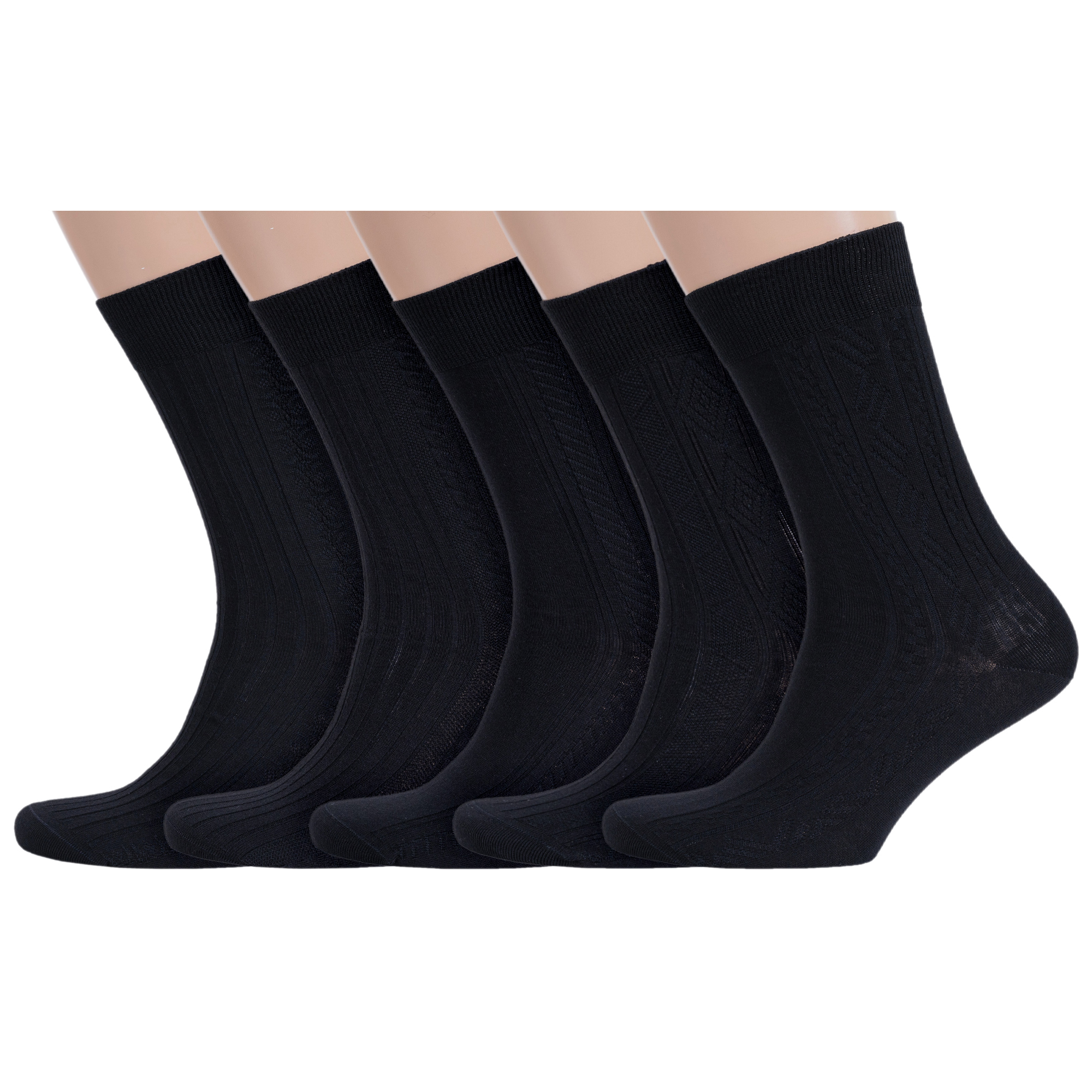 

Комплект носков мужских Rusocks 5-М-340/1 черных 31, Черный, 5-М-340/1