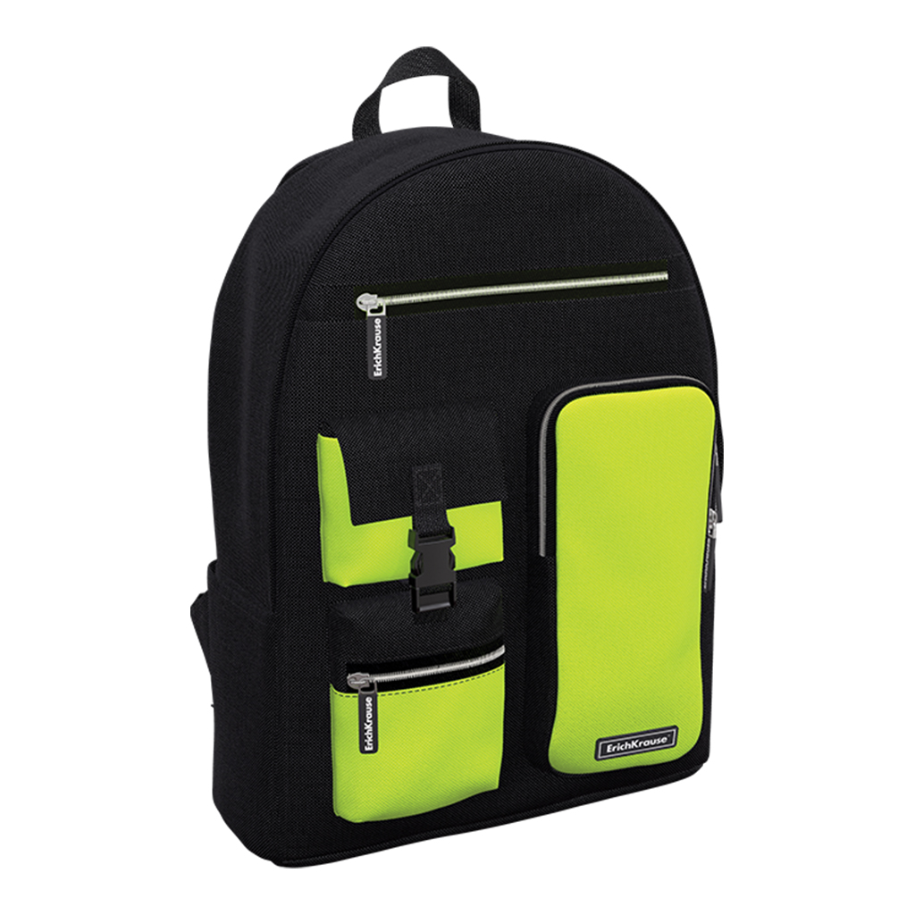 

Рюкзак ErichKrause ActiveLine Cargo 18L Black&Yellow 60375, Черный, ActiveLine