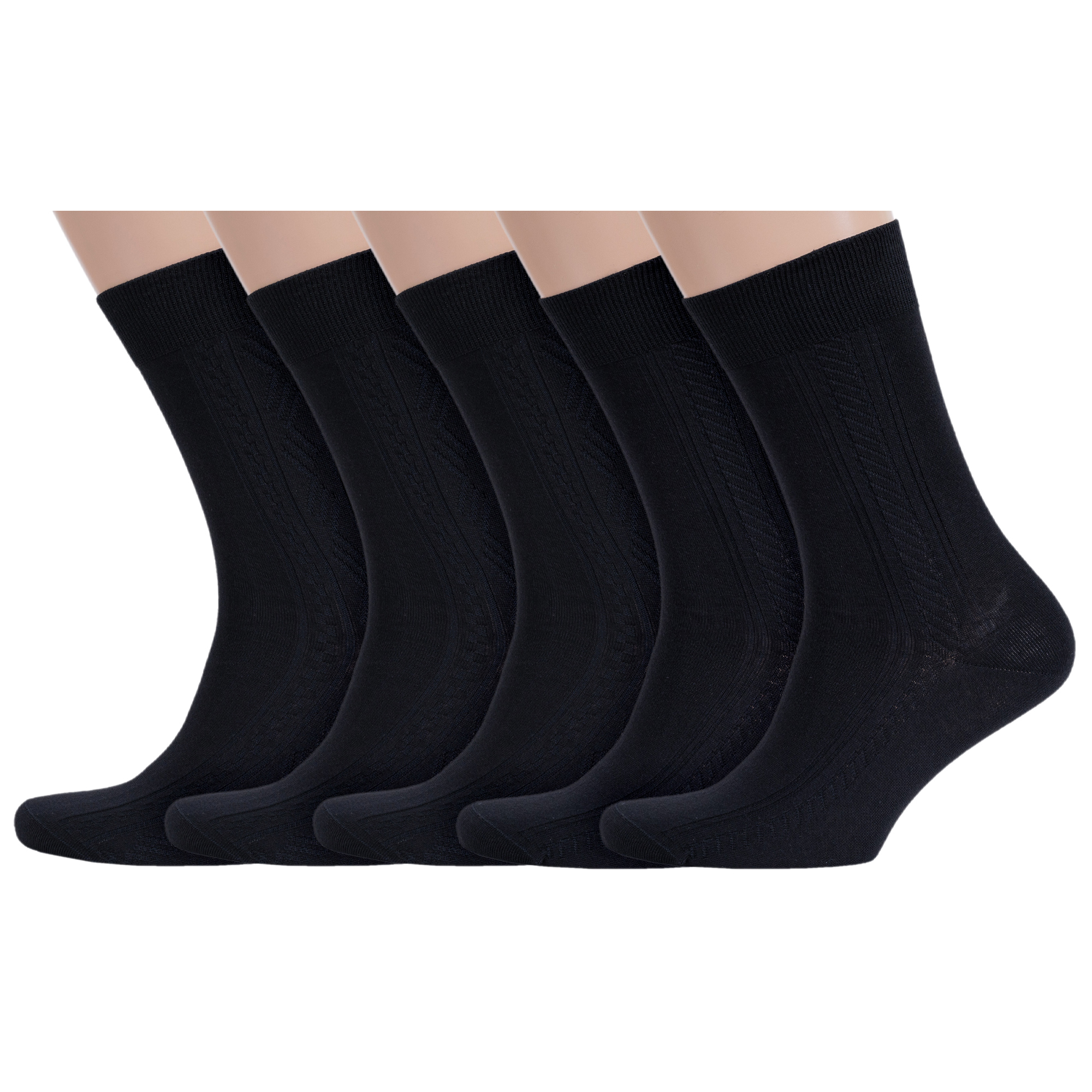 

Комплект носков мужских Rusocks 5-М-340/1 черных 27, Черный, 5-М-340/1