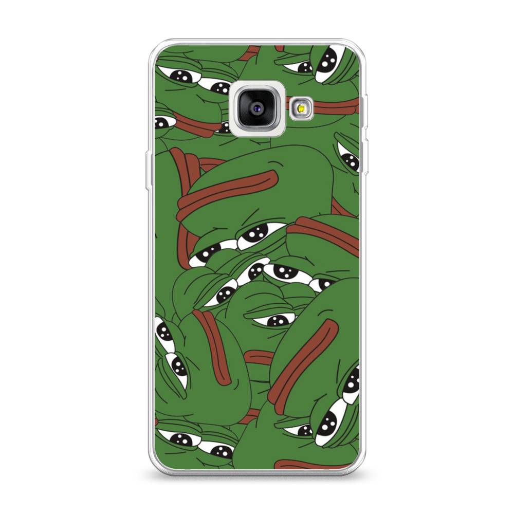 

Чехол Awog на Samsung Galaxy A3 2016 / Самсунг A3 2016 "Печальный frog", Зеленый;белый, 20250-9
