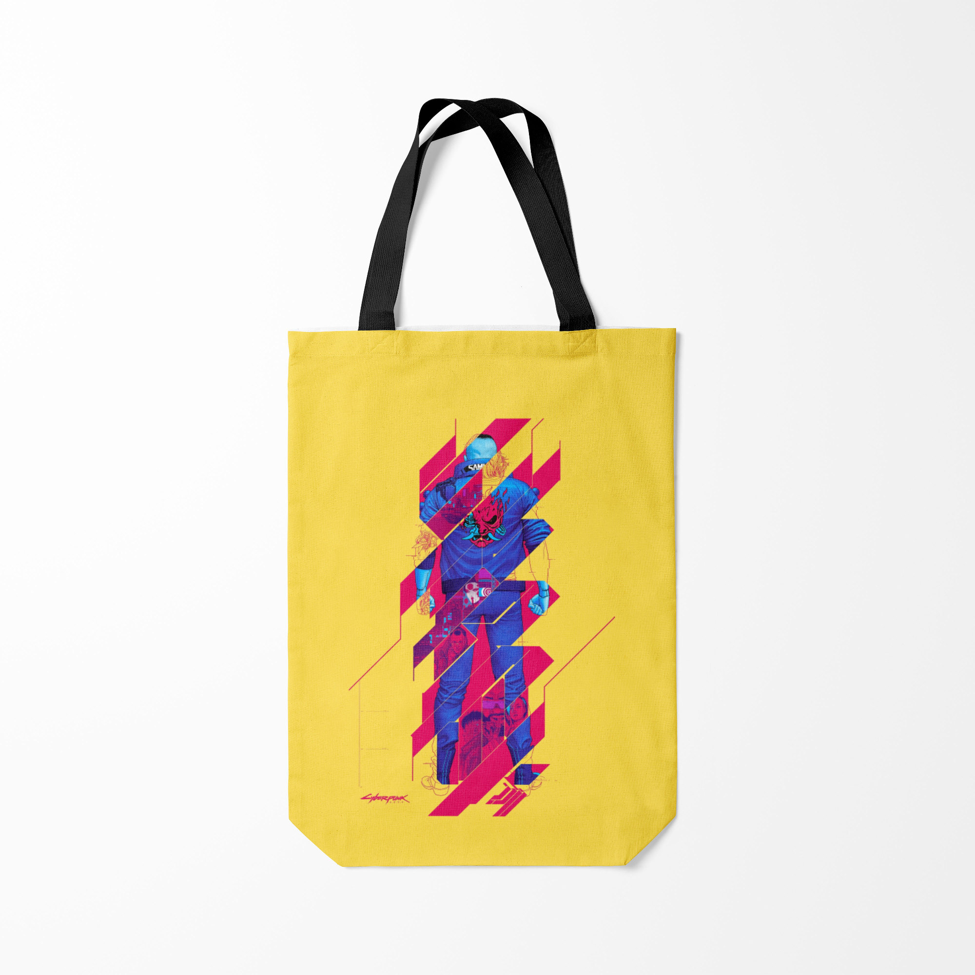 

Сумка шoппер унисекс Burnettie Cyberpunk 2077, желтый, Cyberpunk 2077