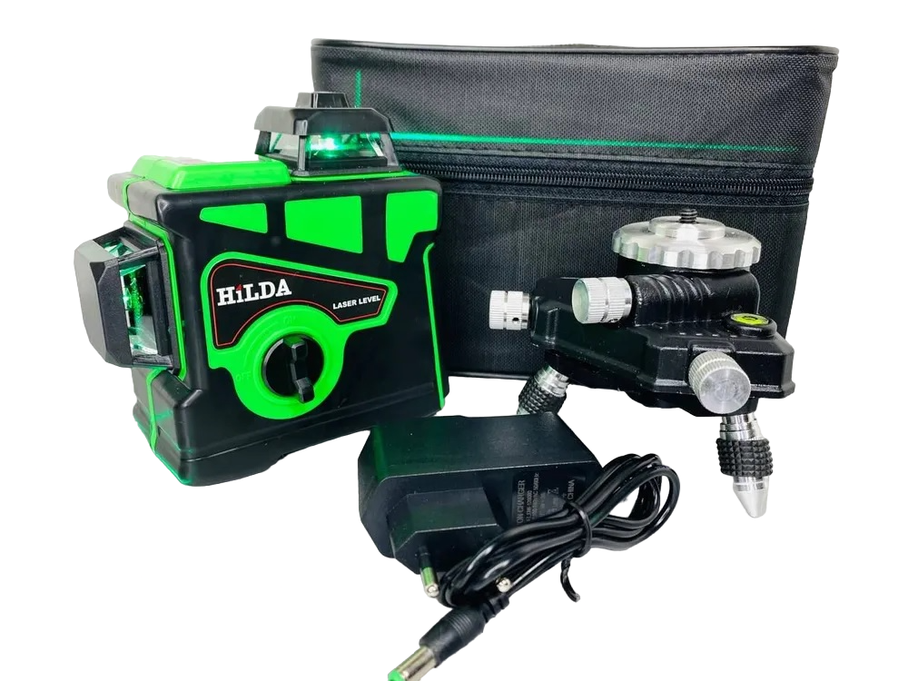 нивелир лазерный condtrol smart 3d зеленый луч до 30 м Лазерный нивелир Hilda 3D 12 линий зеленый луч Хилда