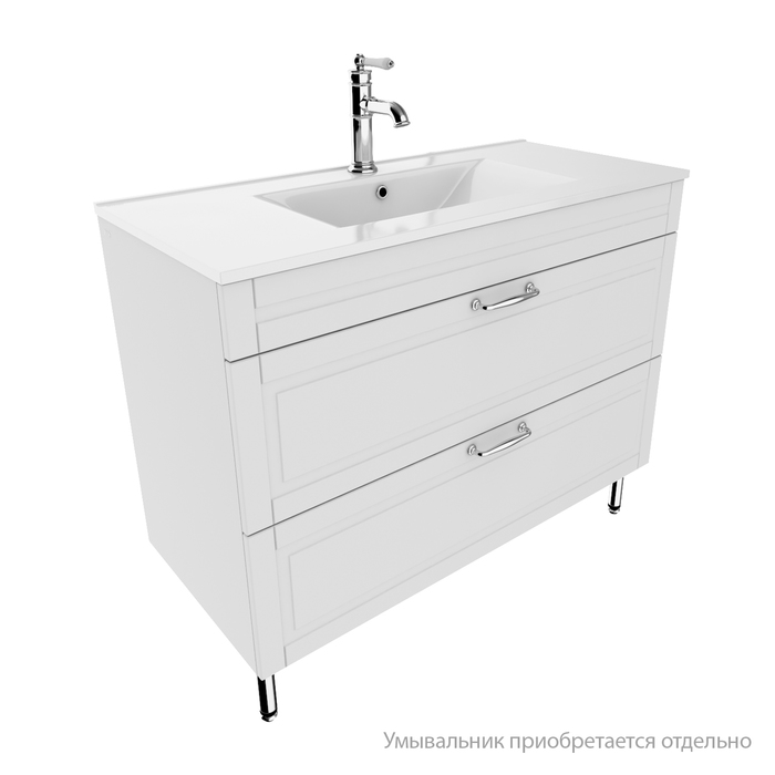 

Тумба напольная, IDDIS, Oxford, OXF10W1i95, 100 см, белая, Белый