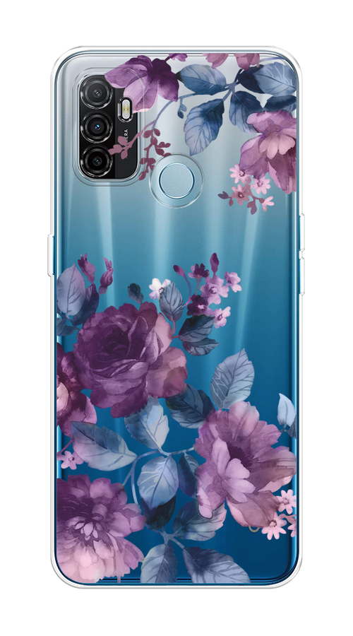 

Чехол на Oppo A53 "Purple Blossoms", Синий;фиолетовый, 254350-1
