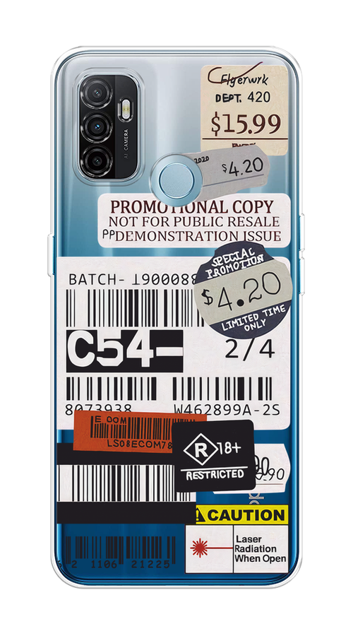 

Чехол на Oppo A53 "Flight to Paris", Серый;бежевый, 254350-1