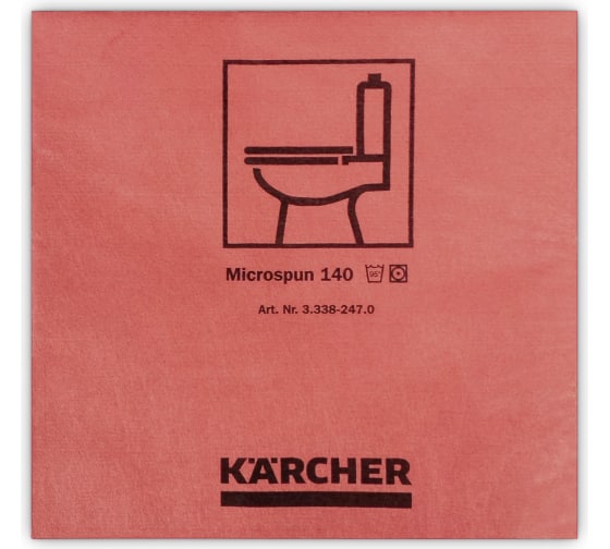 фото Салфетки karcher microspun микроволокно красные 3.338-247 10 шт.