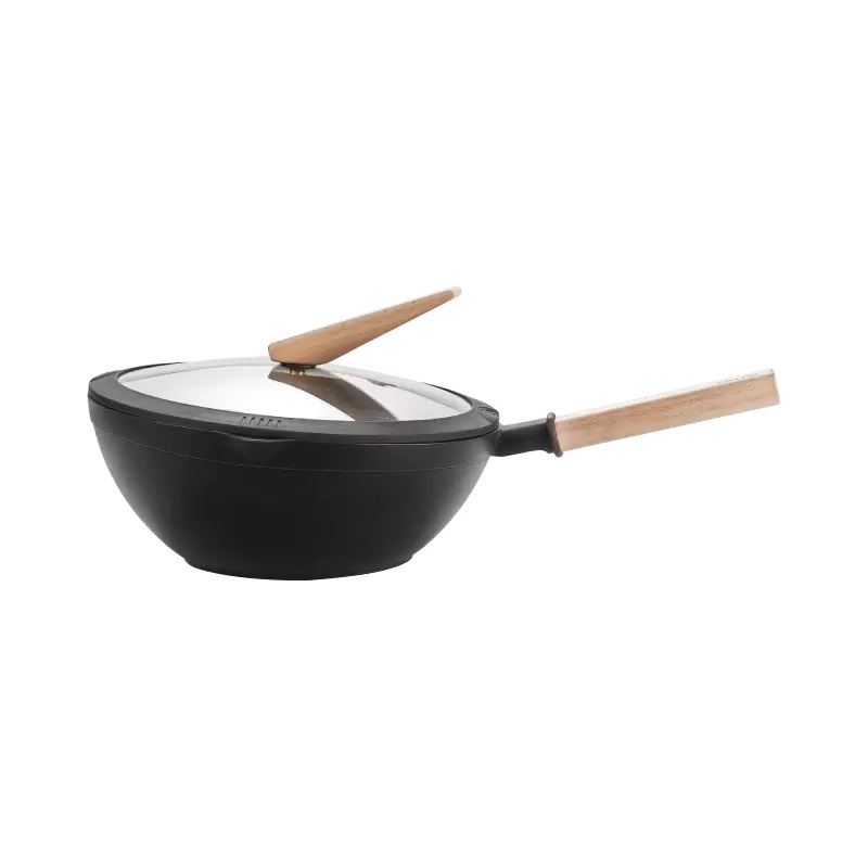 

Сковорода-вок с антипригарным покрытием Xiaomi Taste Plus Yuanmu Series Wok 30 cm, Черный