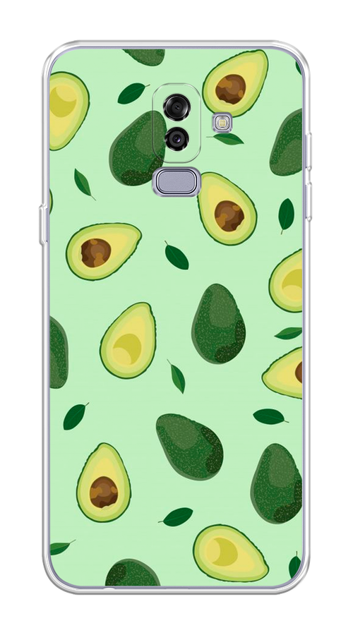 

Чехол на Samsung Galaxy J8 "Blue avocado", Коричневый;зеленый, 26550-1
