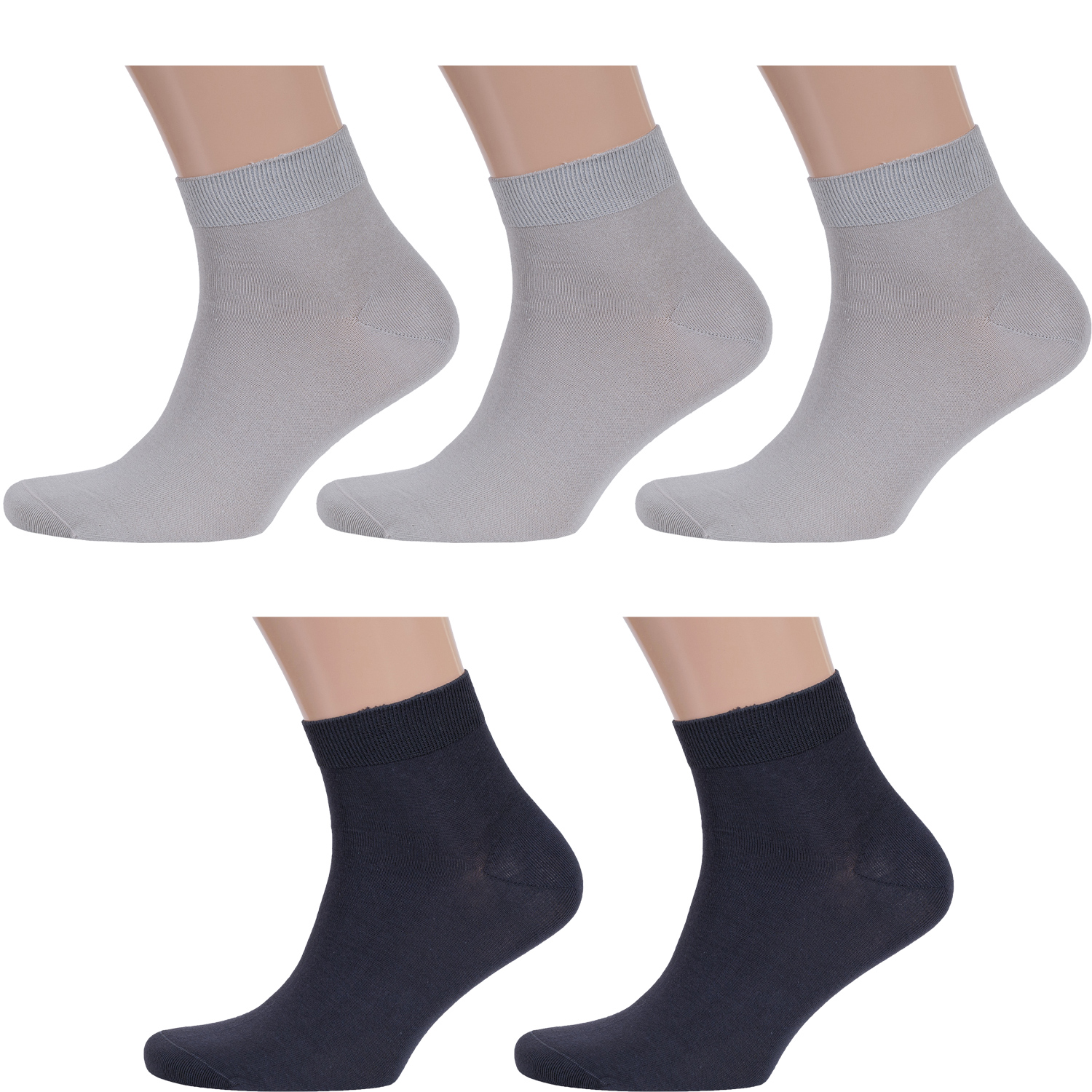 

Комплект носков мужских Rusocks 5-М-1125 бежевый/серый 25-27, 5-М-1125