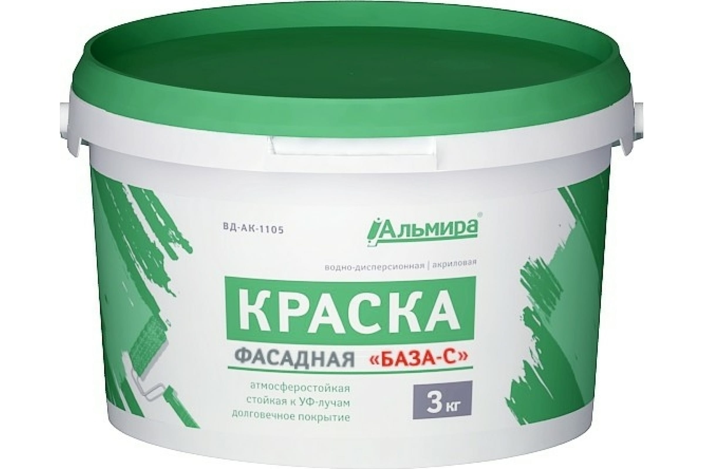 Альмира Краска Фасадная БАЗА-С 3 кг 00-00000377