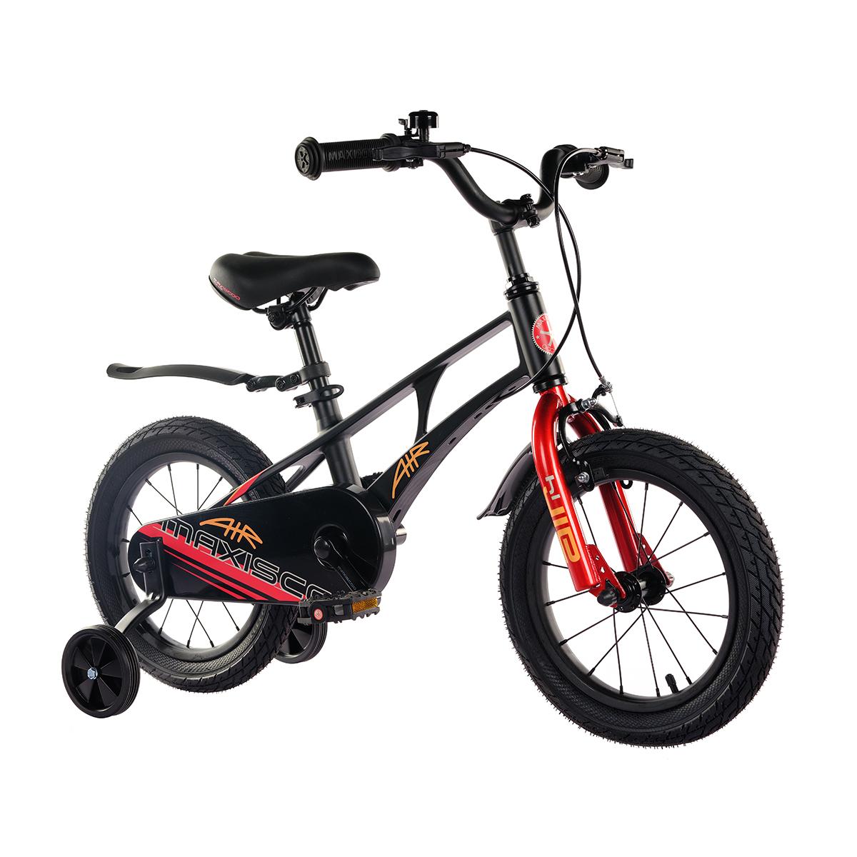 Детский велосипед MAXISCOO Air 14 Стандарт Плюс 2024 черный матовый