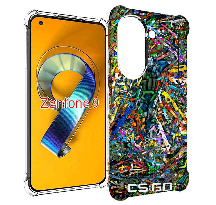 

Чехол MyPads CS GO guns skins мужской для Asus Zenfone 9 (AI2202), Прозрачный, Tocco