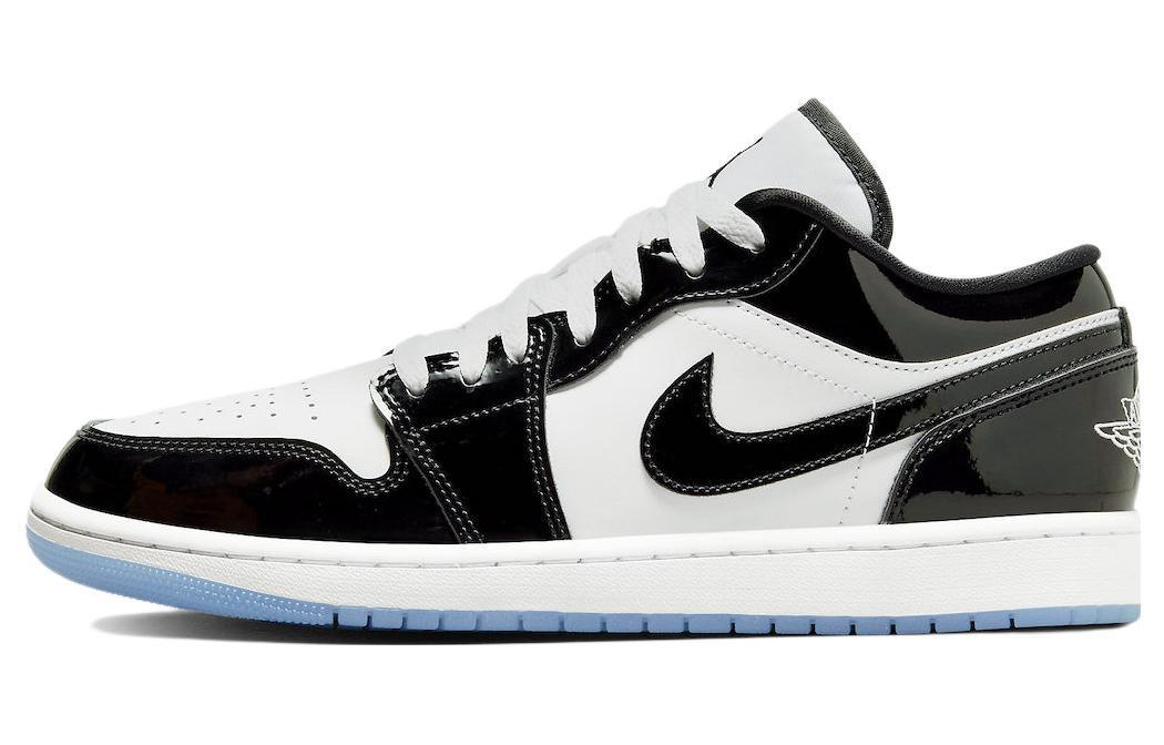 

Кеды унисекс Jordan Air Jordan 1 Low Concord черные 40 EU, Черный, Air Jordan 1 Low Concord