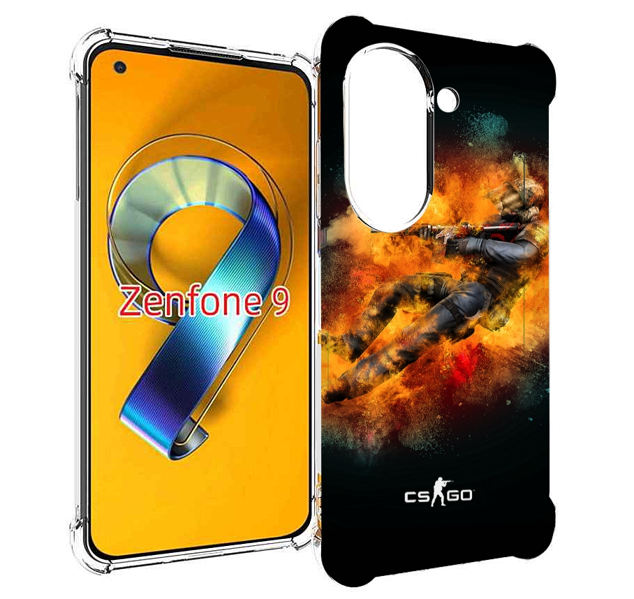

Чехол MyPads CS-go-Контр-террорист мужской для Asus Zenfone 9 (AI2202), Прозрачный, Tocco