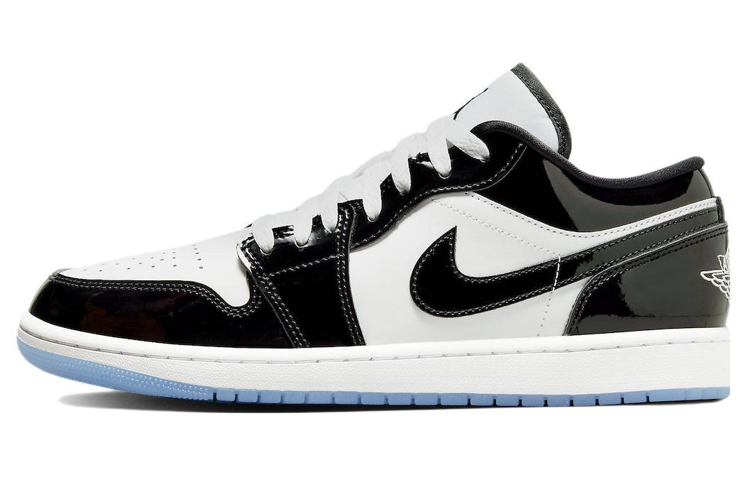 

Кеды унисекс Jordan Air Jordan 1 Low Concord черные 42.5 EU, Черный, Air Jordan 1 Low Concord