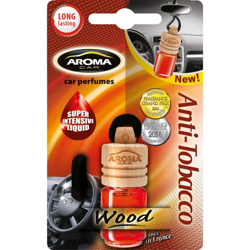 

AROMA CAR Ароматизатор подвесной WOOD Anti Tobacco 63117