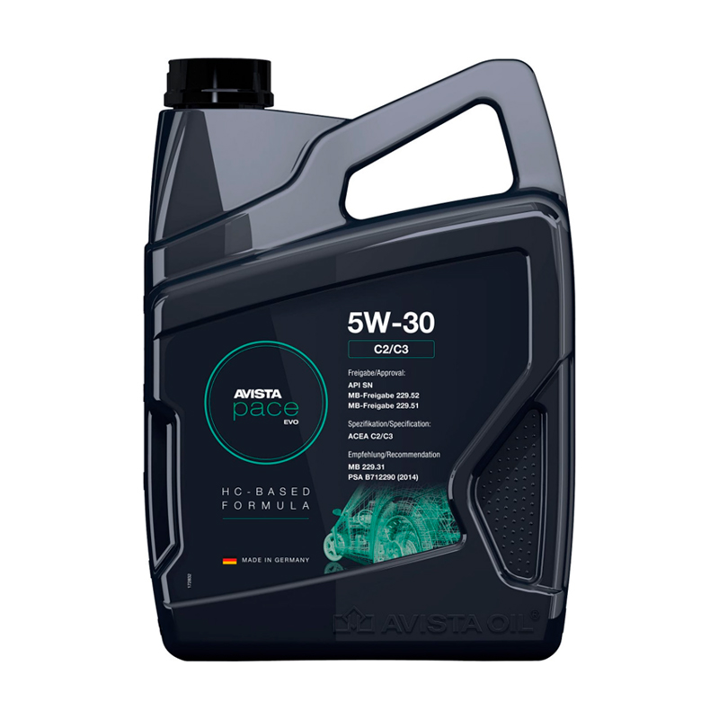 

AVISTA pace EVO C2/C3 SAE 5W-30 4л моторное масло 166932