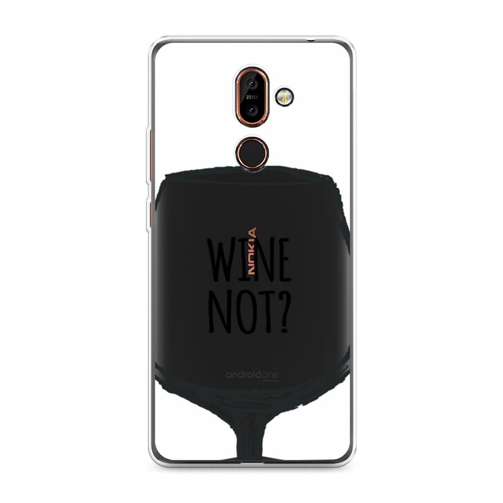 

Чехол на Nokia 7 Plus "Wine not white", Белый, 121050-6